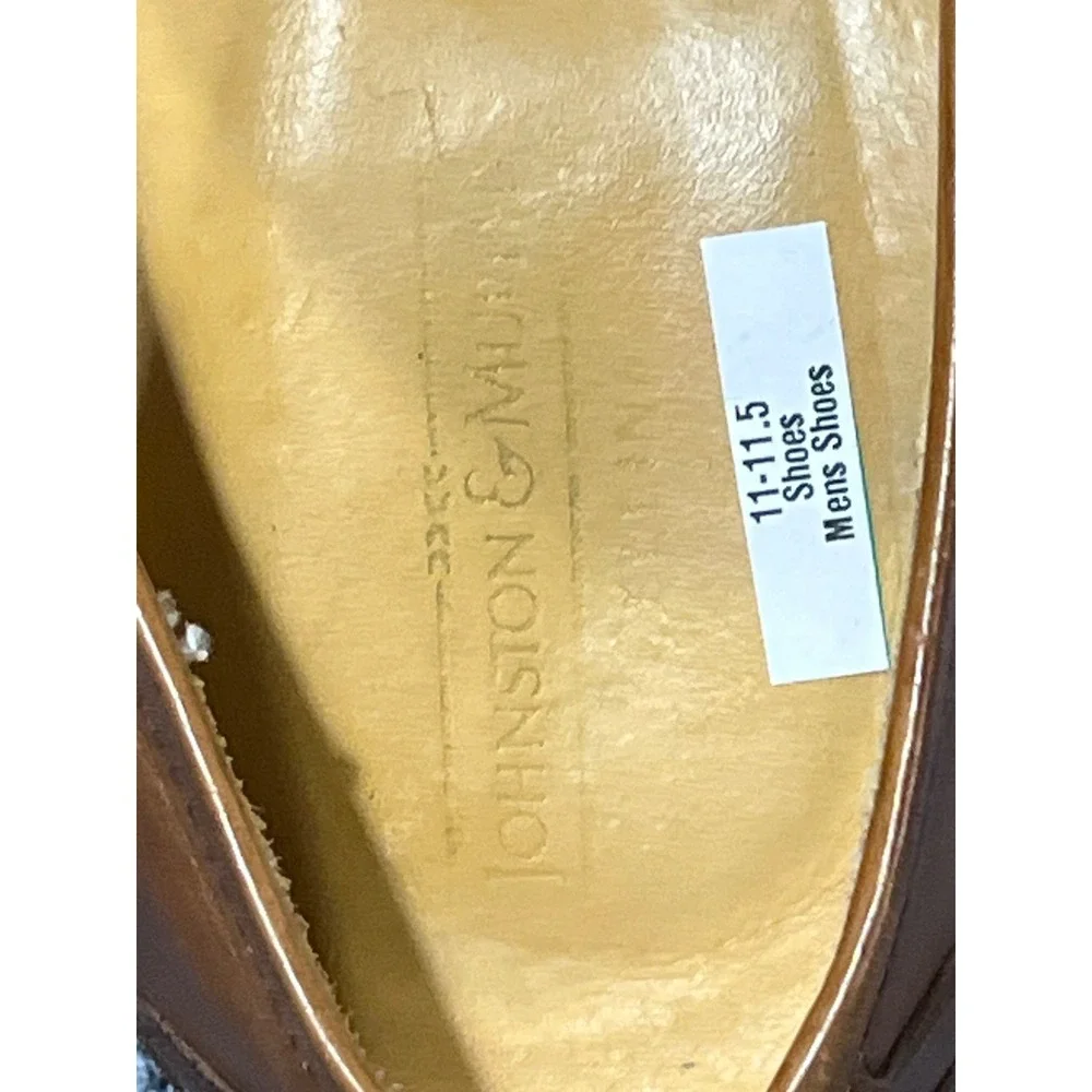 Johnston & Murphy Cellini MensTan Leather Tassel Loafers Made in Italy Size 11.5